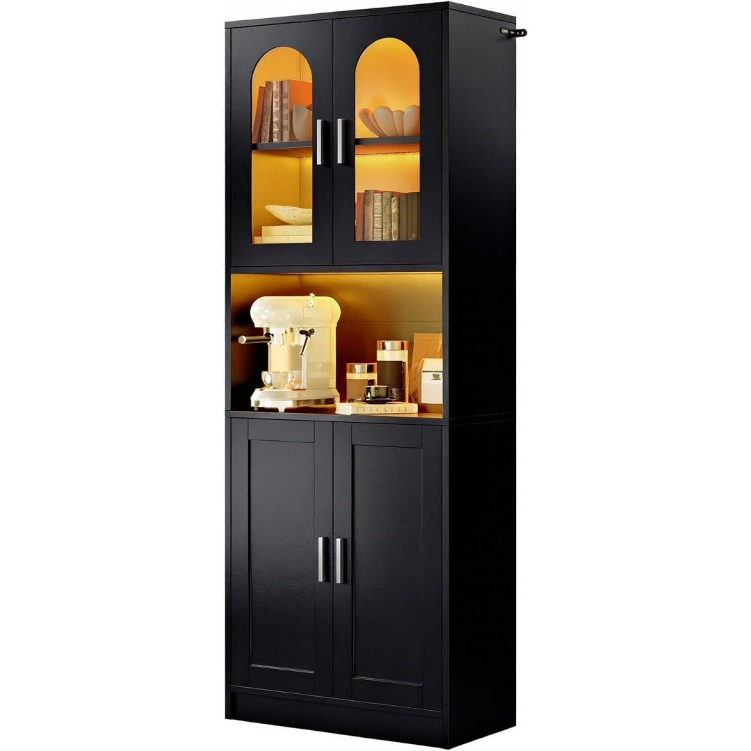 Colonne de rangement noir metal 60 cm, rangement design moderne