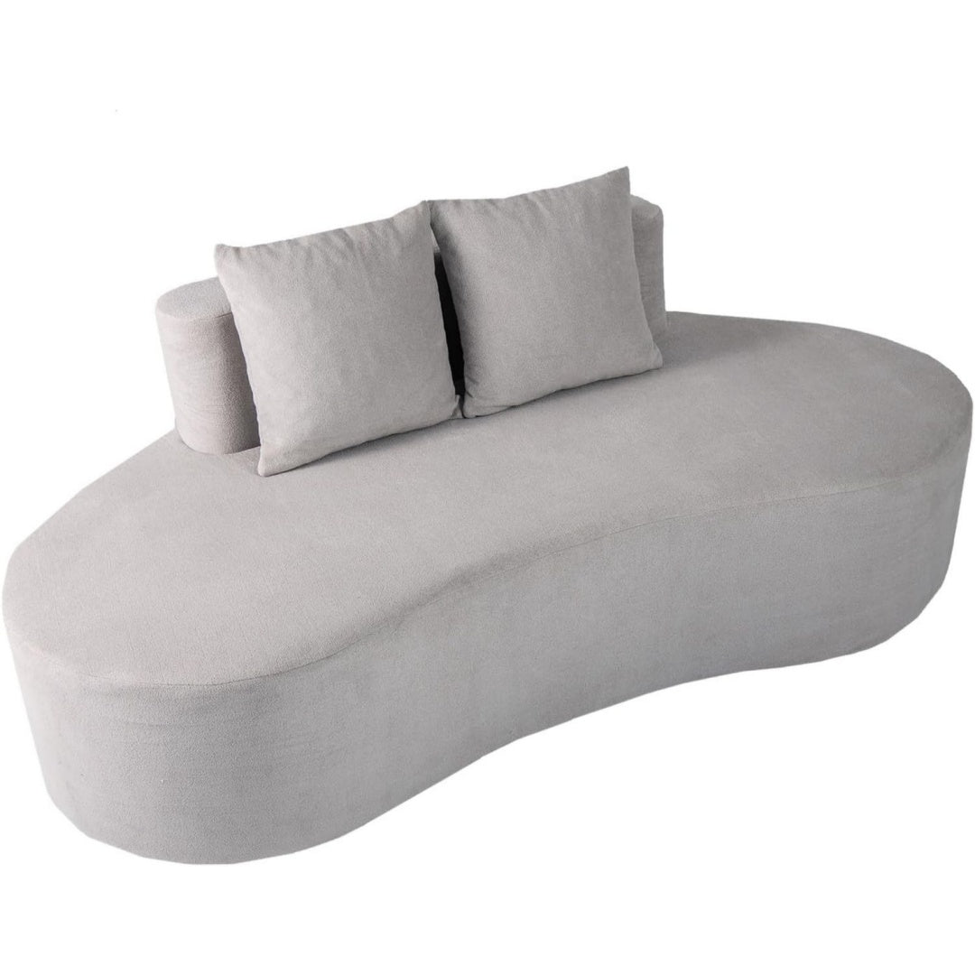 Format199 x 97 x 68 cm, canape gris en tissu style moderne