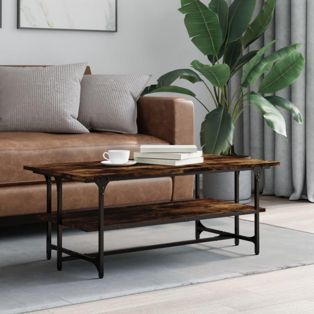 Table basse gris 100 x 50 x 40 cm
