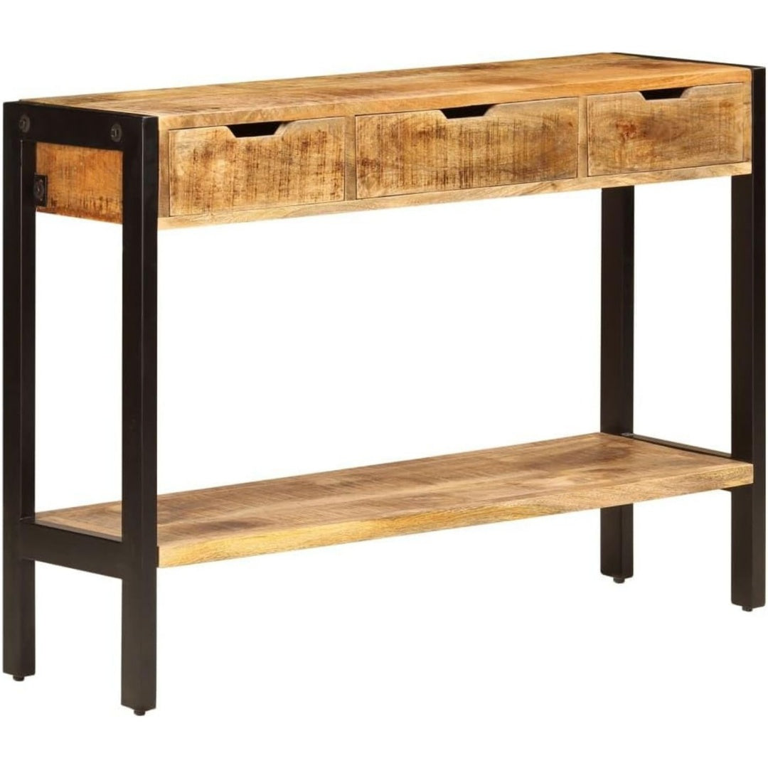 Rangement buffet couleur marron, trois tiroirs