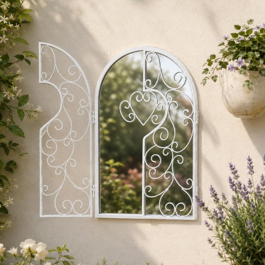 Original, miroir deco beige en bois