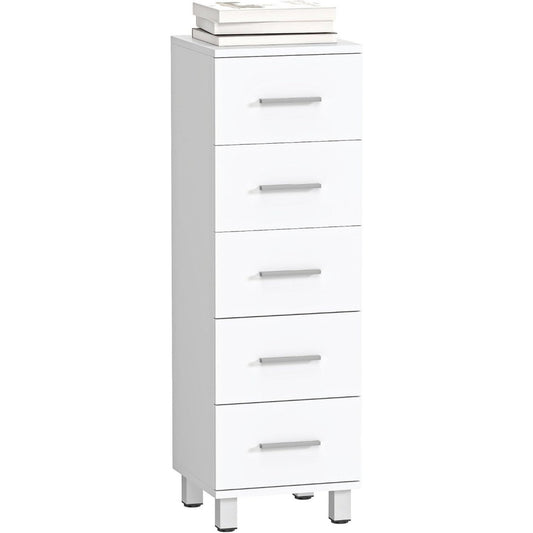 Meuble de rangement en bambou gris clair 30 x 30 x 95 cm