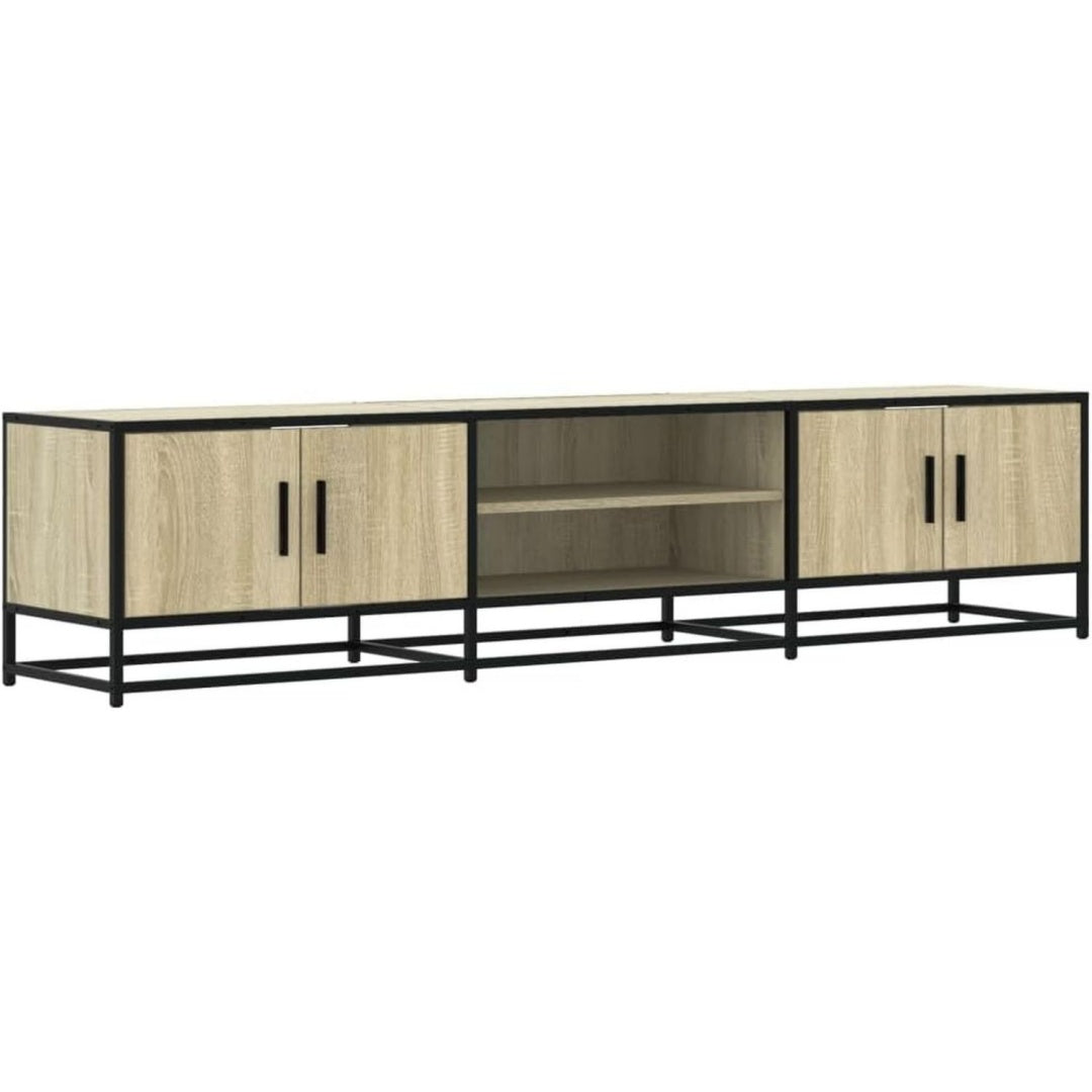 Design, meuble TV marron style industriel 180 x 35 x 41 cm