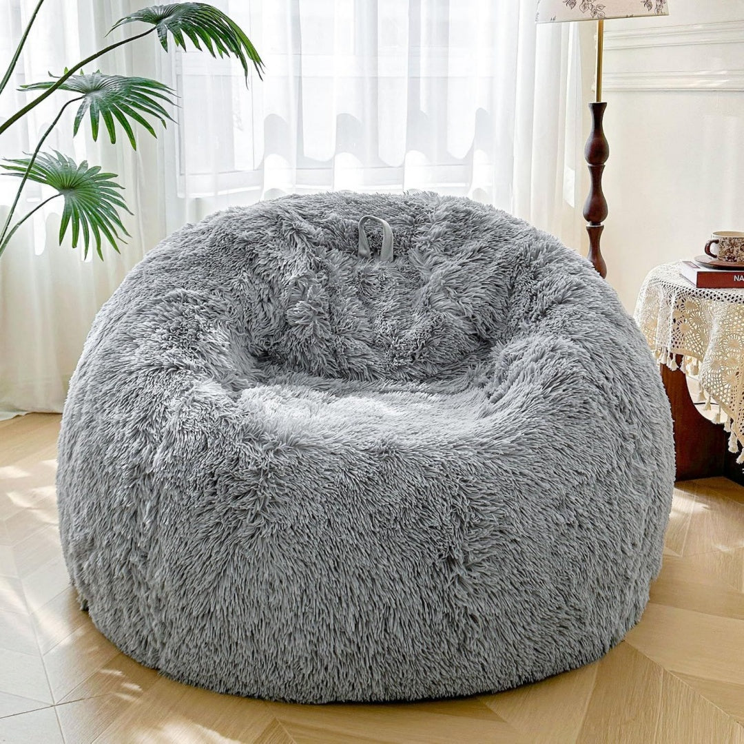 Ideal entree, fauteuil poire gris en metal