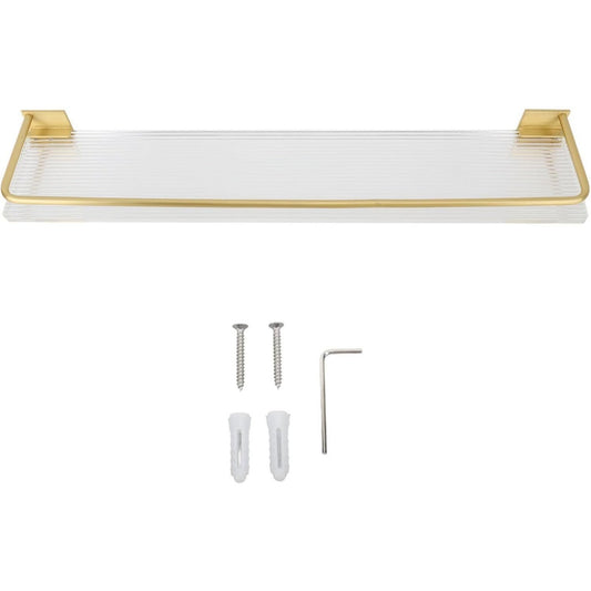 etagere de toilette minimaliste en aluminium et acrylique