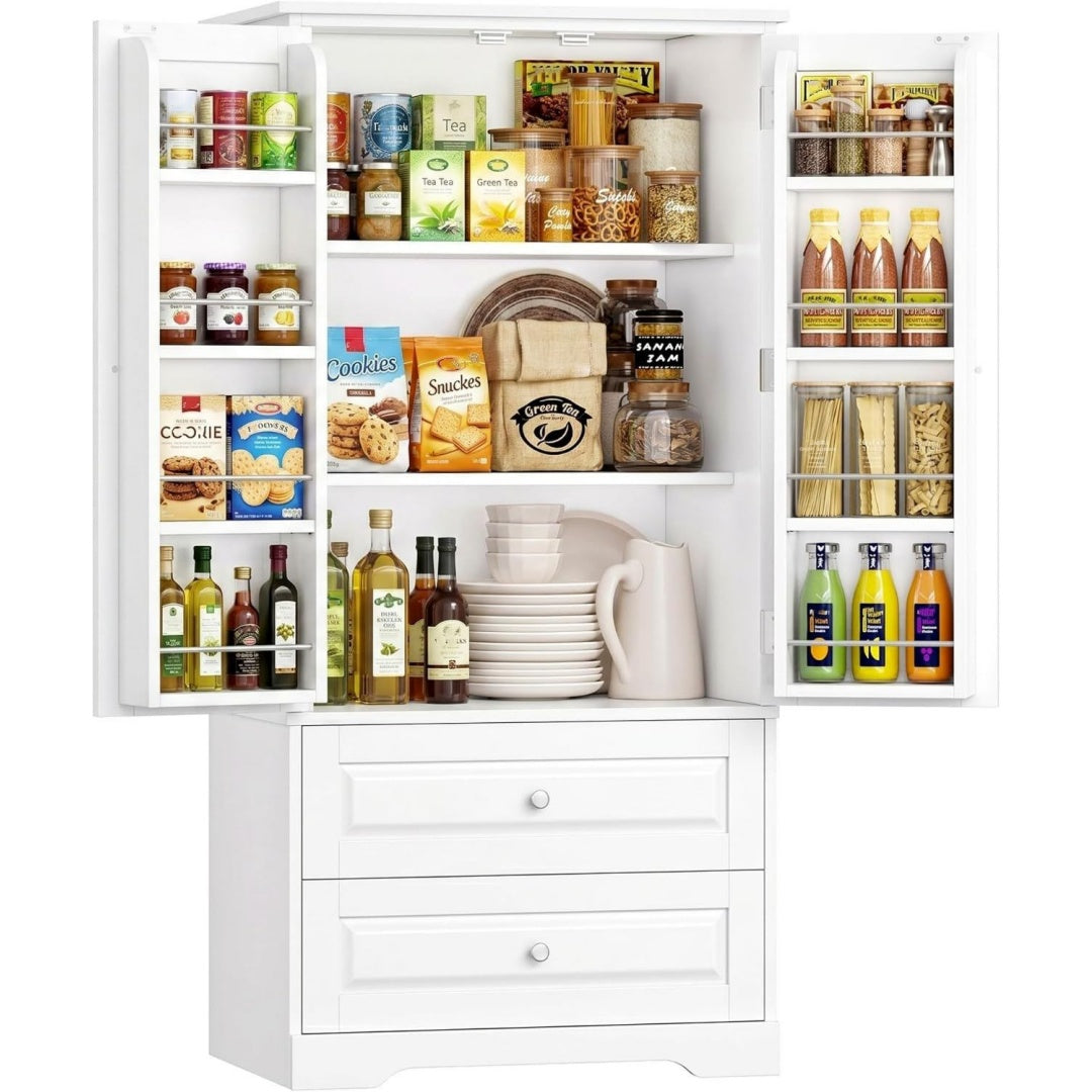 Buffet gris clair en verre
