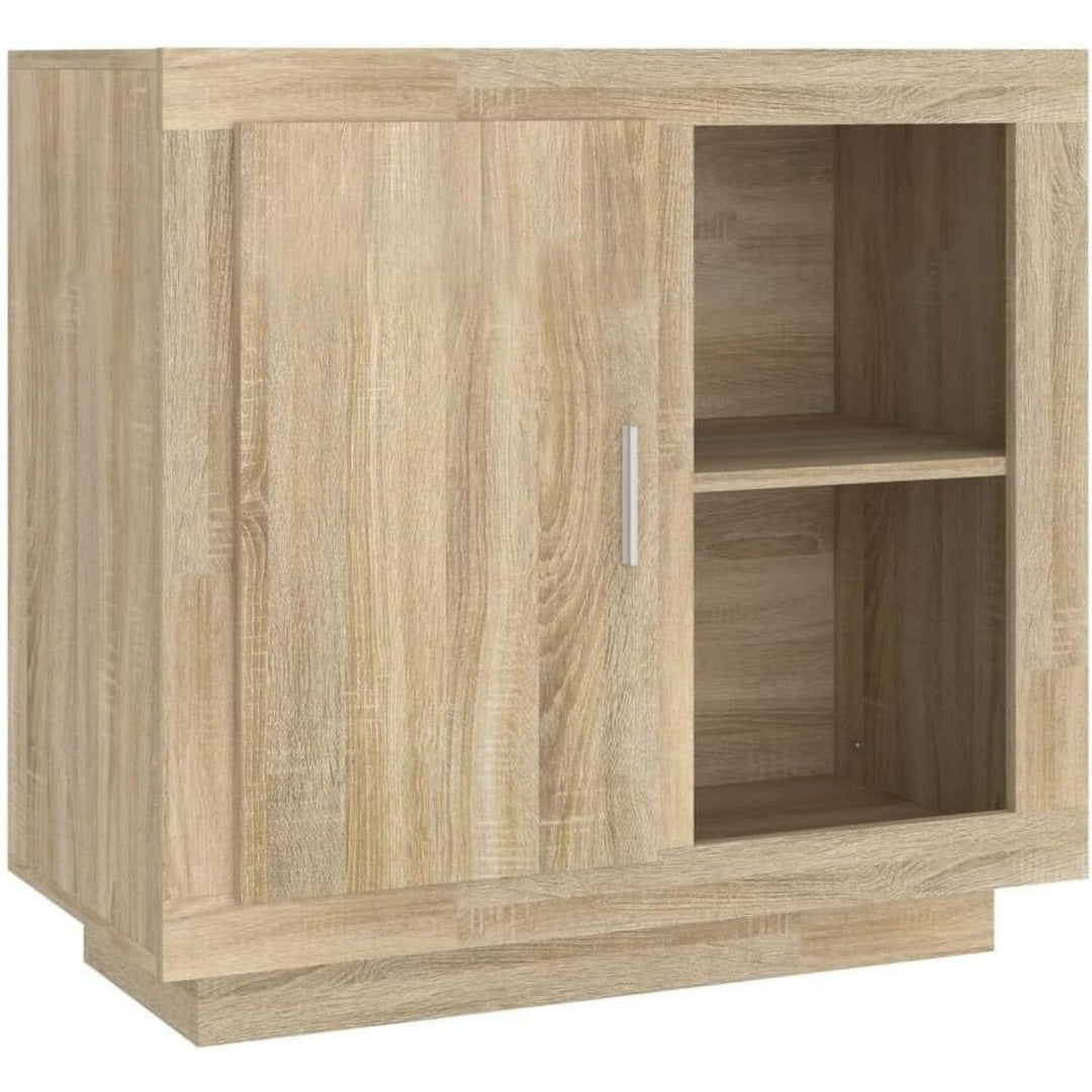 Buffet marron en chene de qualite
