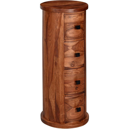 Commode marron en bois etagere ouverte