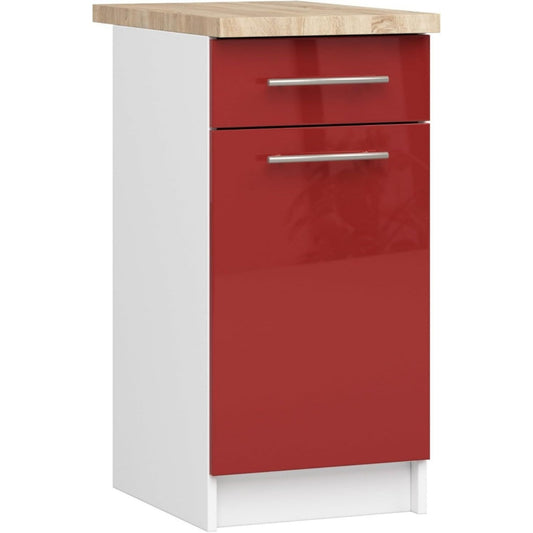 Meuble de rangement design moderne rose 2 etageres, materiau durable