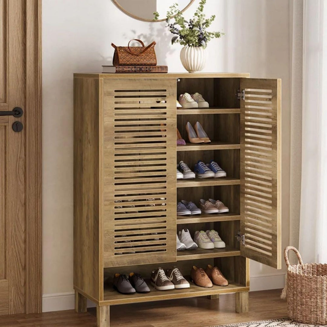 Placard a chaussures marron, 35 x 73 x 109 cm