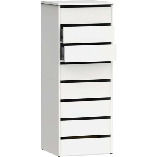 Commode moderne gris clair 45 x 46 x 127 cm