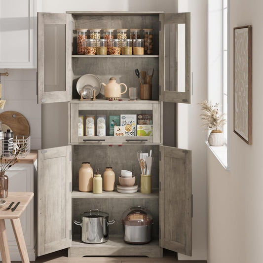 Meuble colonne marron gain de place