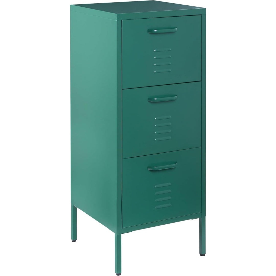 Industrielle commode Bleue lignes epurees