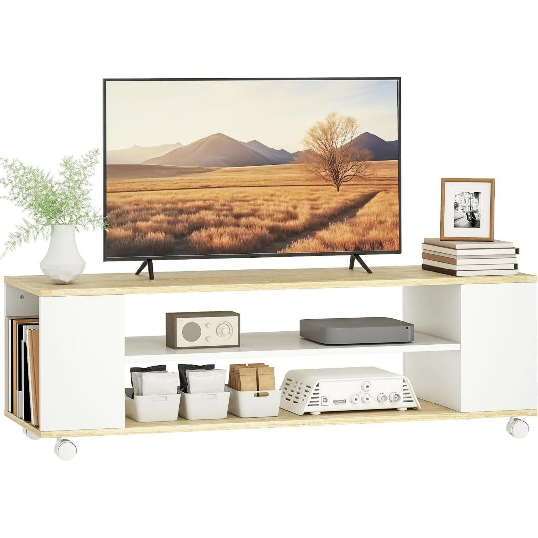 Meuble contemporaine meuble tele gris clair en bois